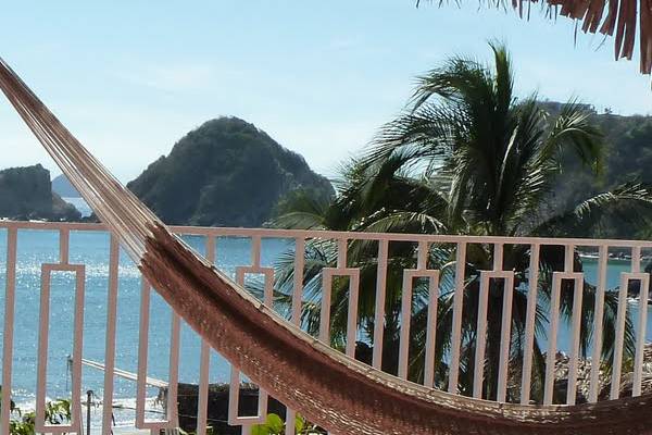 Hammocks on palapa