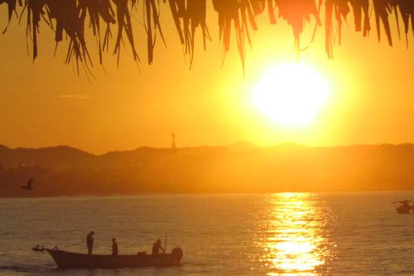 Sunrise over the bay